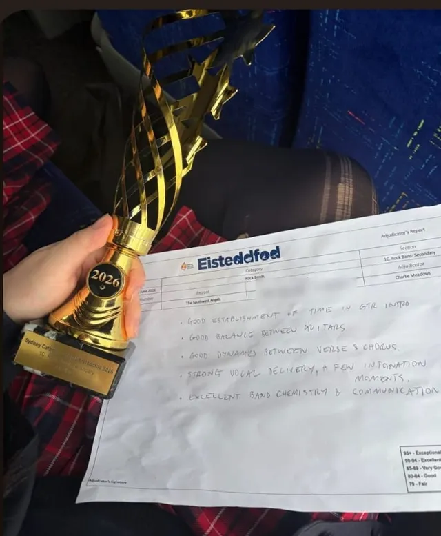 Isabella and The Southwest Angels shine at the Sydney Catholic Schools Eisteddfod